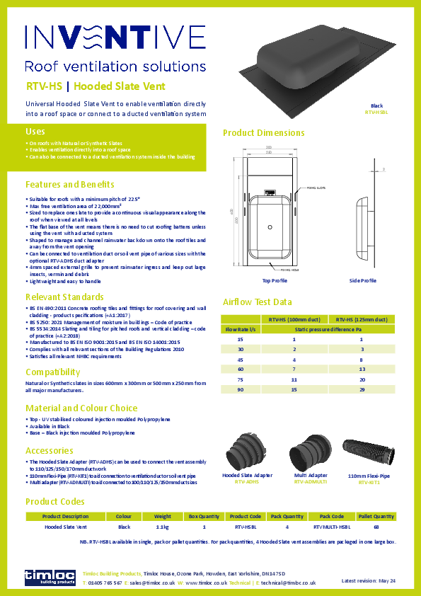 RTV-HSBL product manual