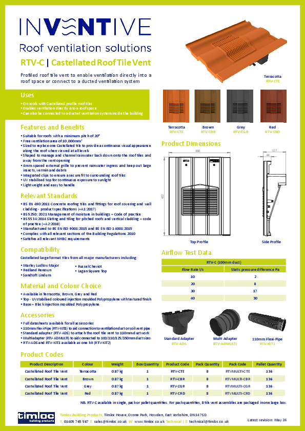 RTV-CBR product manual