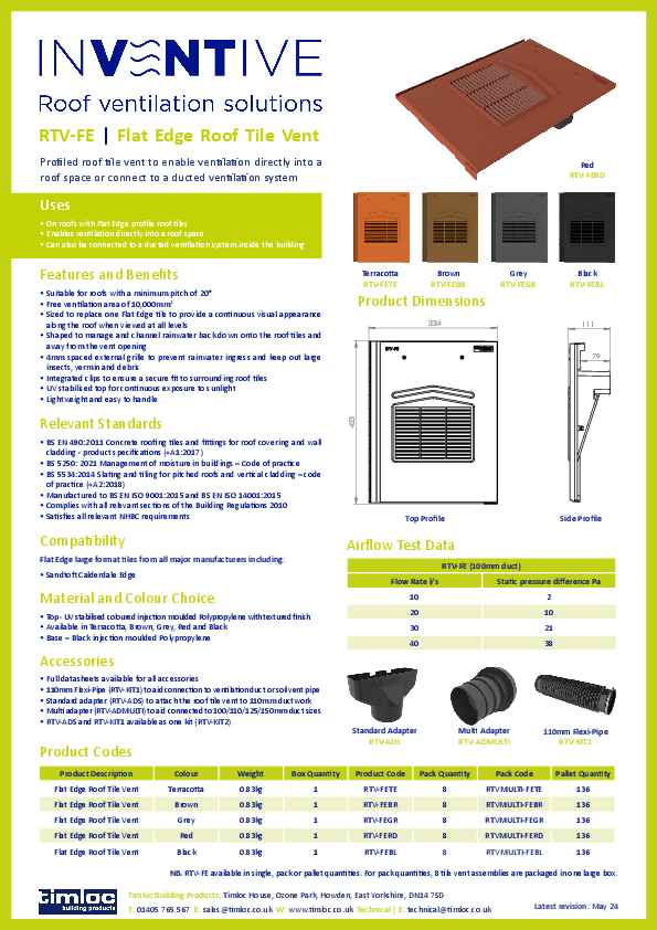 RTV-FEBL product manual