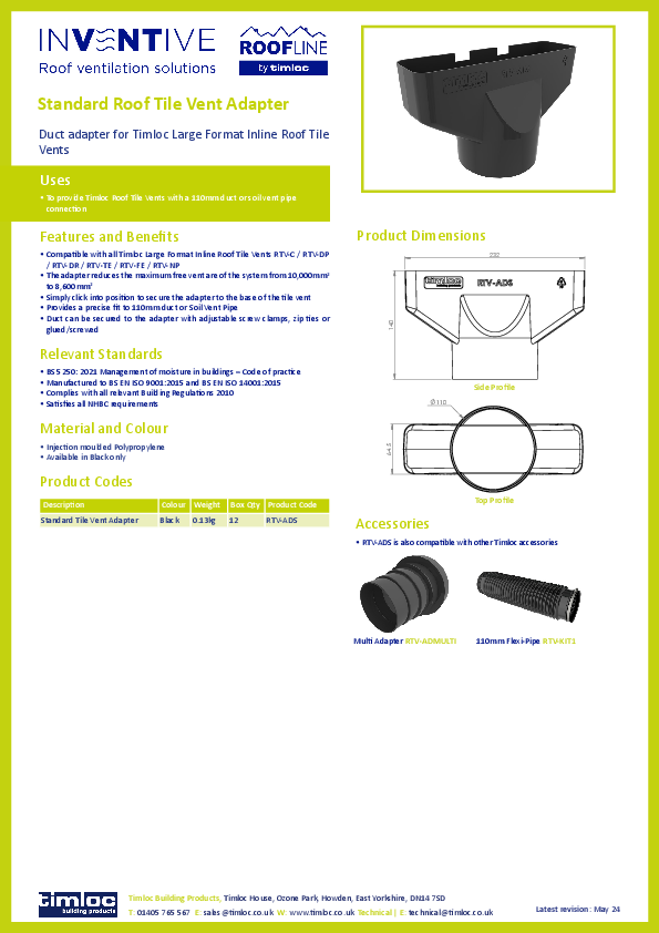 RTV-ADS product manual