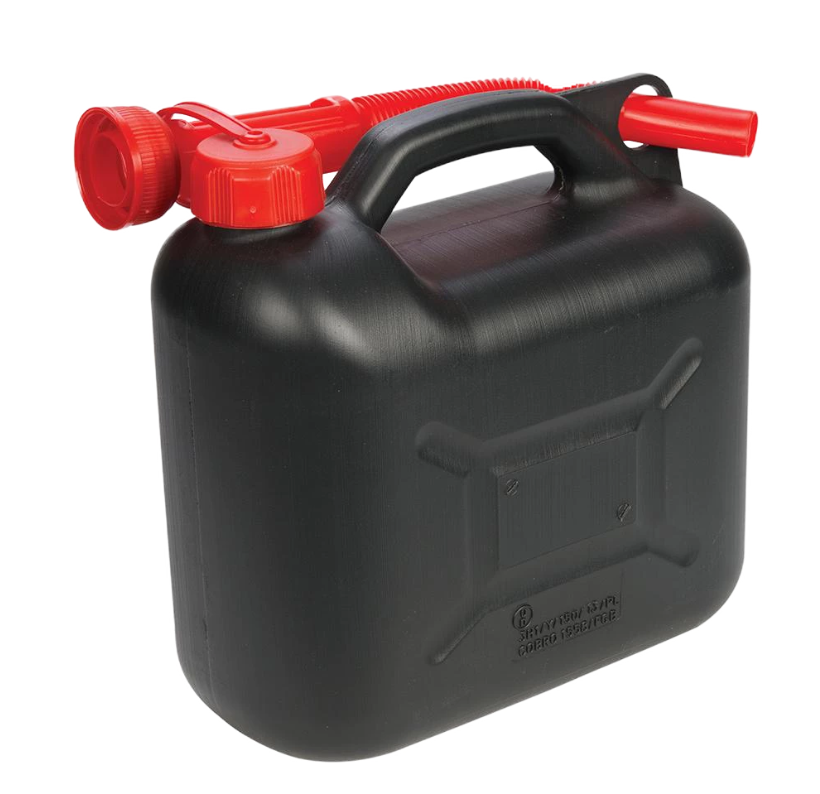 5L Black Plastic Fuel Can