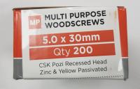 Multi Purpose Screws 5.0 x 30mm 200 Per Box