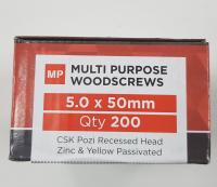 Multi Purpose Screw 5.0 x 50mm 200 Per Box