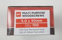 Multi Purpose Screw 5.0 x 90mm 100 Per Box