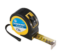 7.5m yellow tape measure