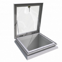 900mm x 900mm Double glazed polycarbonate dome to fit a builders upstand with access hatch ( Manual Opening )