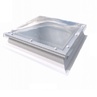 600mm x 900mm Triple glazed polycarbonate dome with 150mm PVC kerb  ( Unvented, Non-Opening ) Part L Compliant