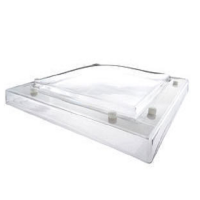 1050mm x 1050mm Double glazed polycarbonate dome to fit a builders upstand ( Unvented, Non-Opening )