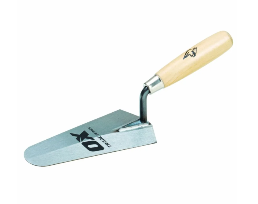 OX Trade Gauging Trowel - Wooden Handle - 180mm / 7in