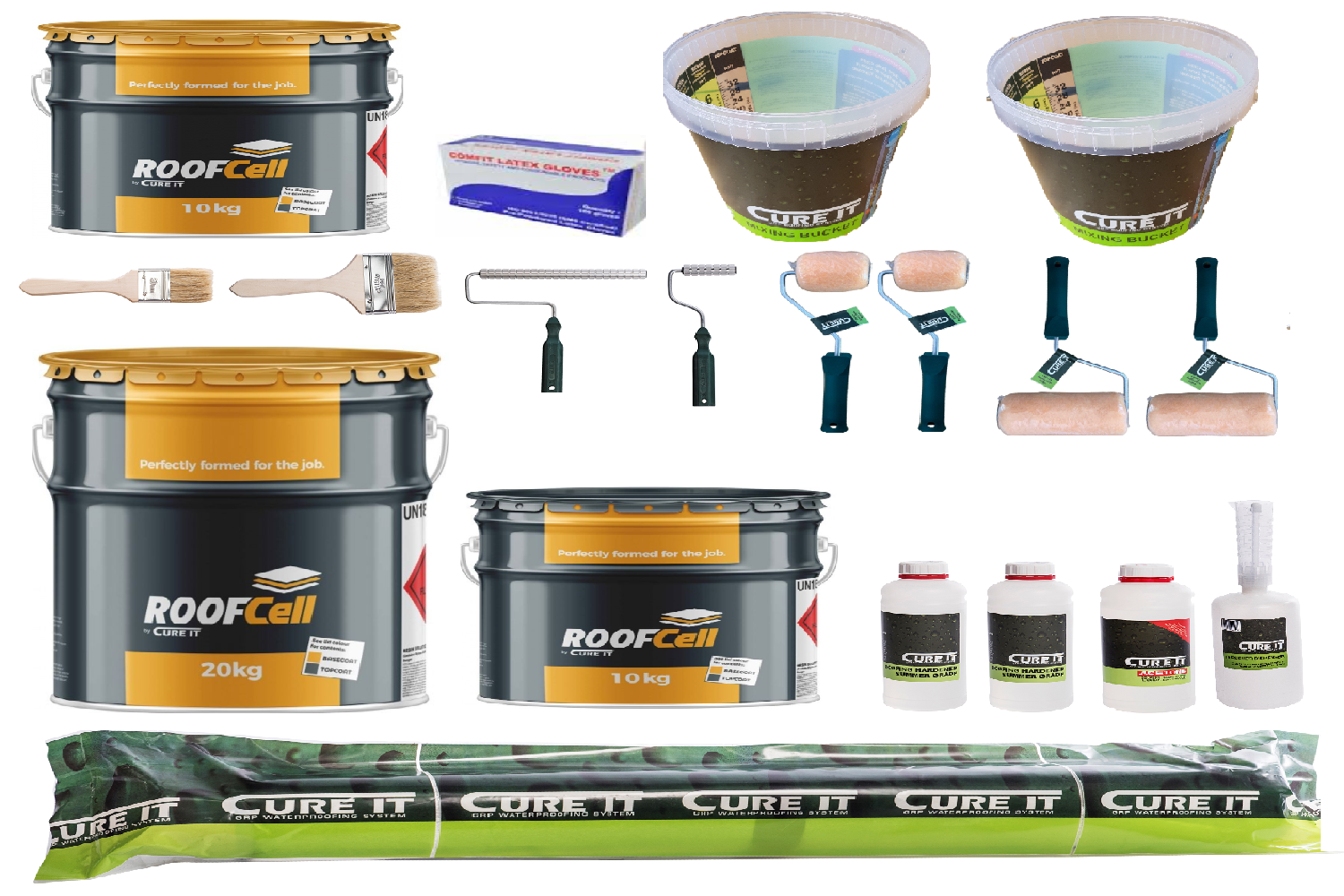 10m² Cure It ROOFCELL Roofing kit For ROUGH FELT