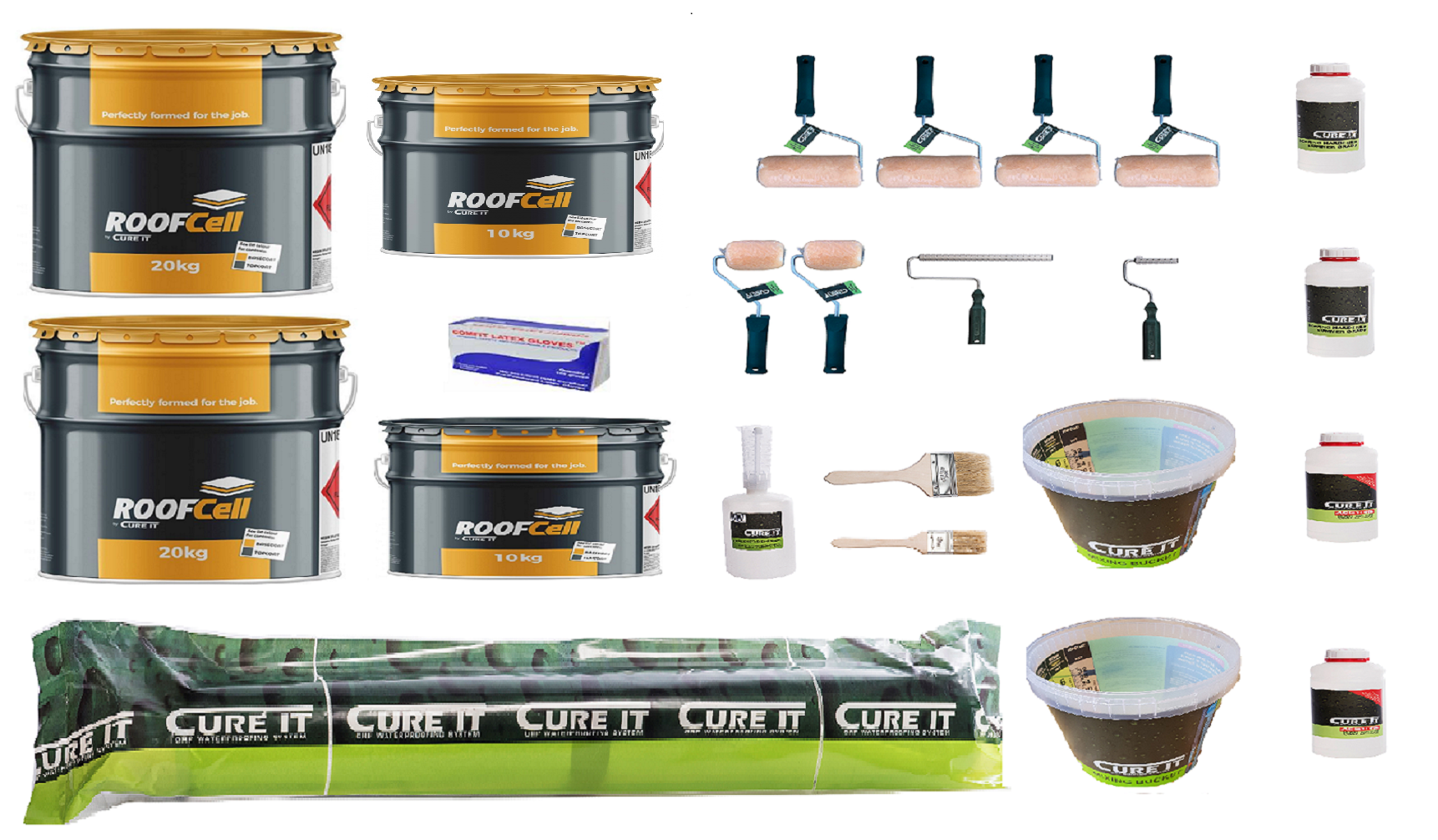 20m² Cure It ROOFCELL Roofing kit For Asphalt