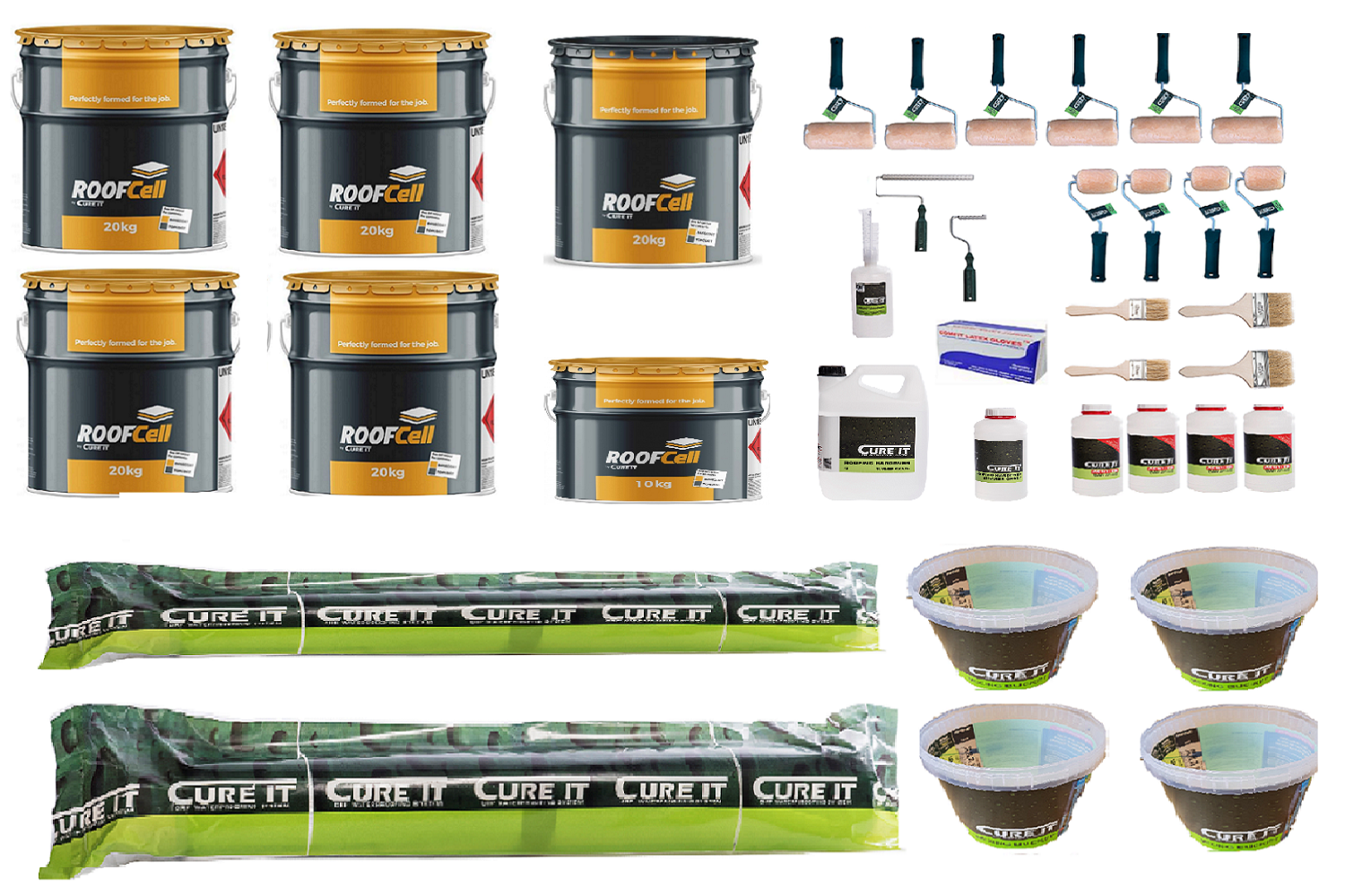 45m² Cure It ROOFCELL Roofing kit For GRP