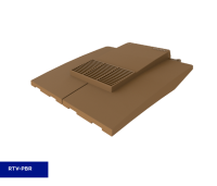 Timloc Plain Tile Vent Brown