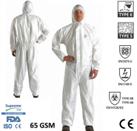 65gsm Disposable overall suit XL SMS Type 5/6 Protection